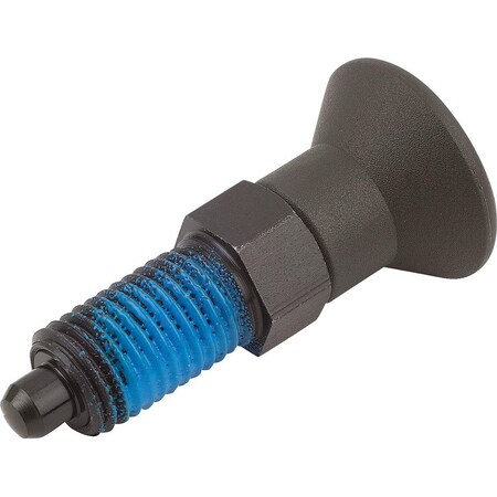 Kipp Indexing Plunger Size:2 D1=M12X1, 5, D=6, Form:Ap Wo. Groove Without Locknut, Steel Hardened,  K1096.91206